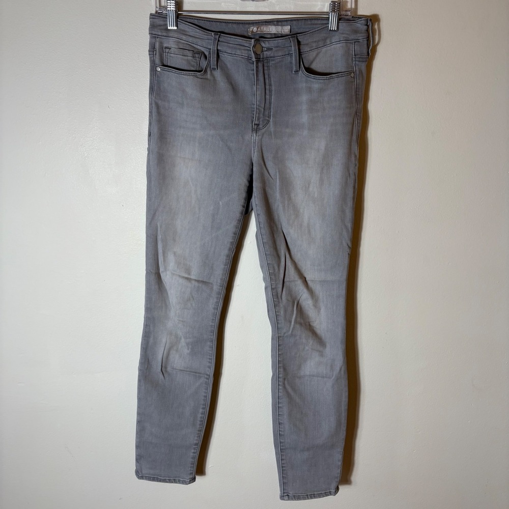 Athleta Sculptek Skinny Jeans in Modern Gray Size 6